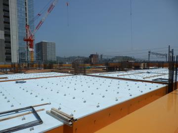 3階床施工状況 3階床施工状況