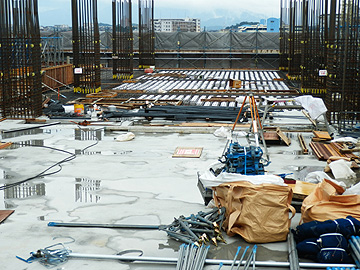 6階床施工状況0711 6階床施工状況0711