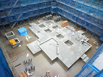 中庭施工状況0704 中庭施工状況0704