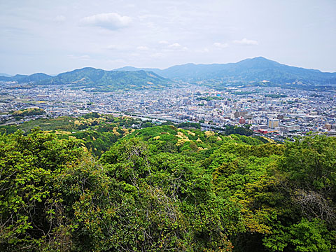 山頂からの景色