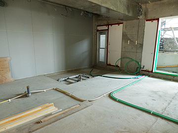 3階配管布設 3階配管布設