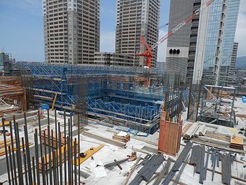 ５階床打設完了