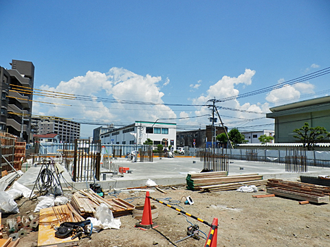 1階スラブ打設完了