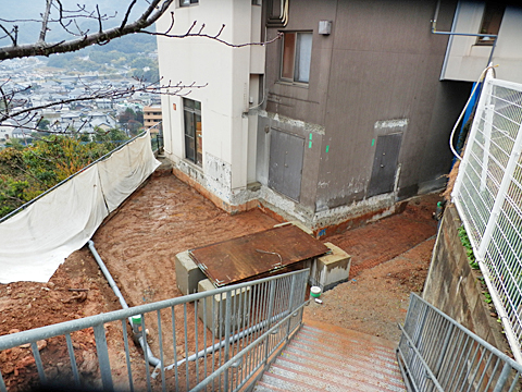 載荷試験機材セット状況